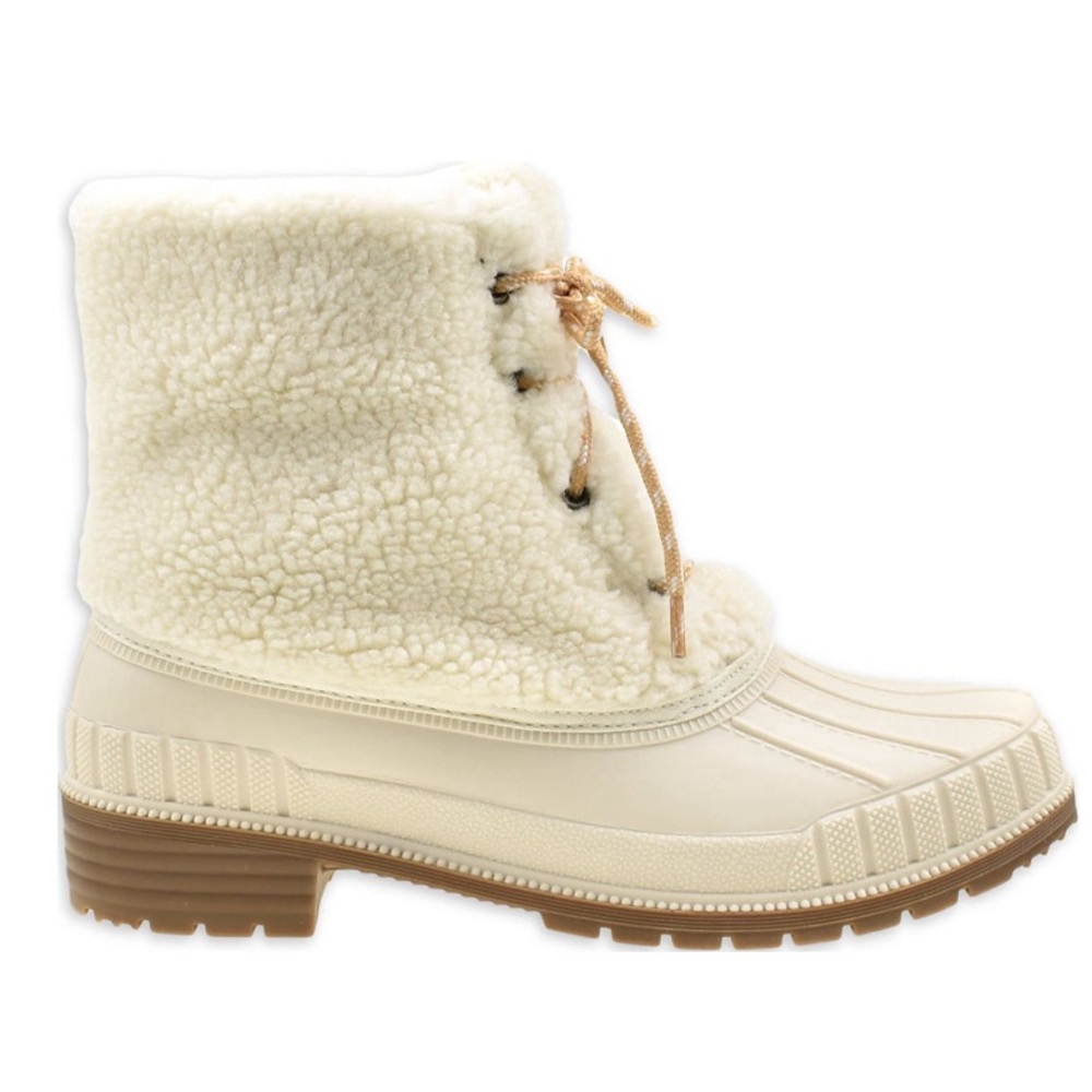 NEW Faux Sherpa Duck Boots